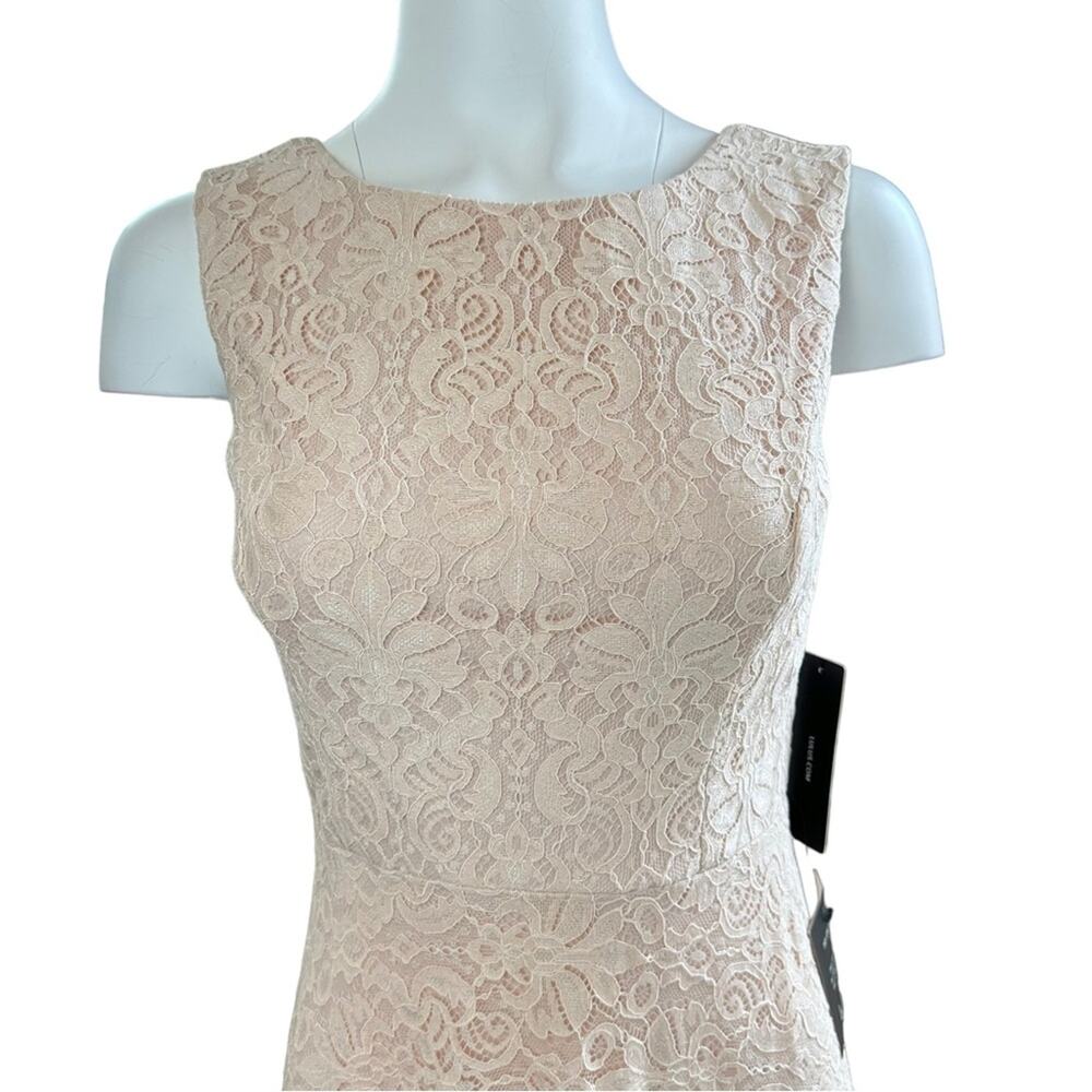 Lulus Luciana Blush Floral Lace Scoop Back Maxi Dress Wedding Prom Small S - Picture 3 of 12
